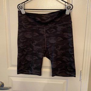 Fabletics Black Camo High-Waisted 9" Biker Short